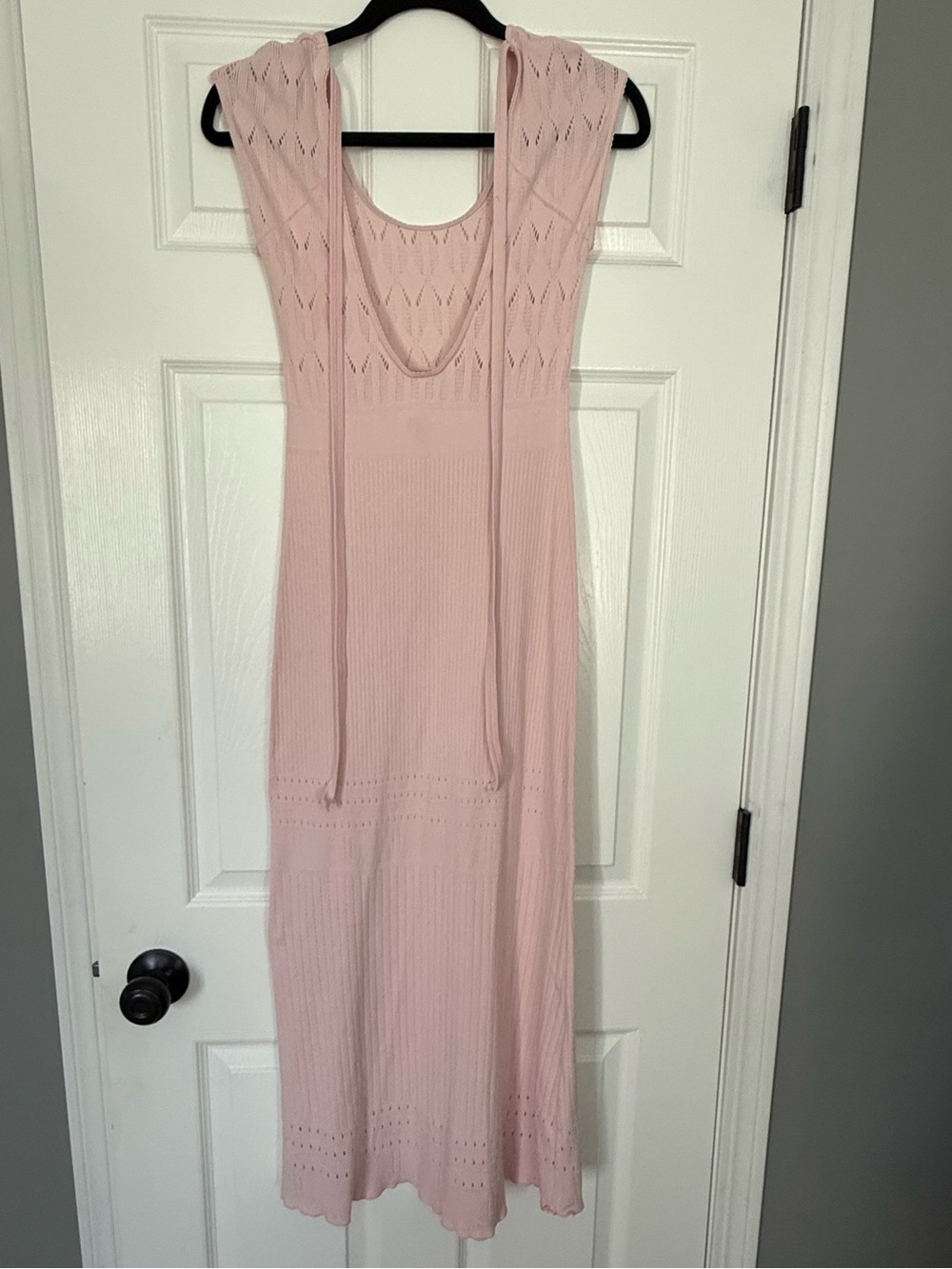 FREE PEOPLE Robin Seamless Bodycon Midi Rose Petal Pink Dress- size xs/s - Picture 4 of 5